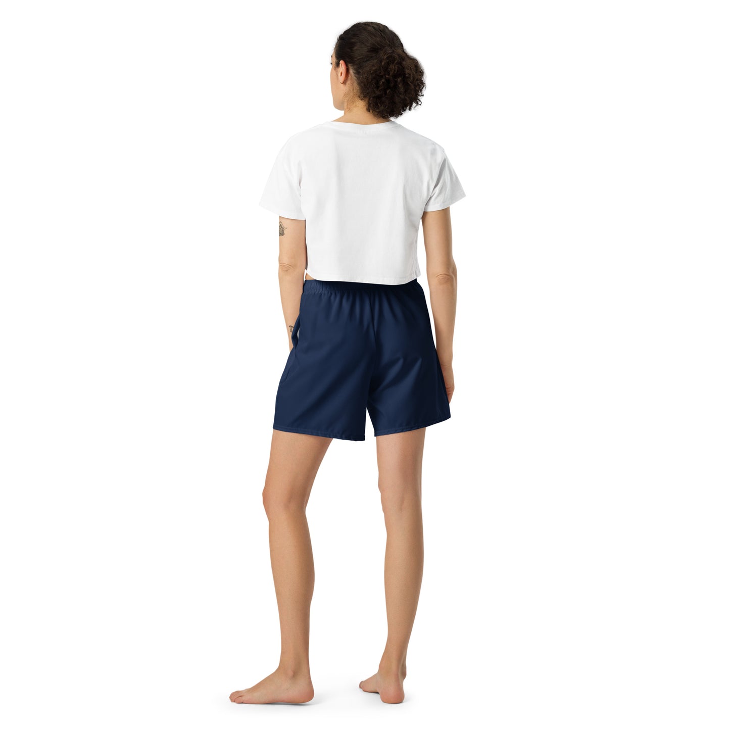 Griff-Fit Navy Athletic Long Shorts