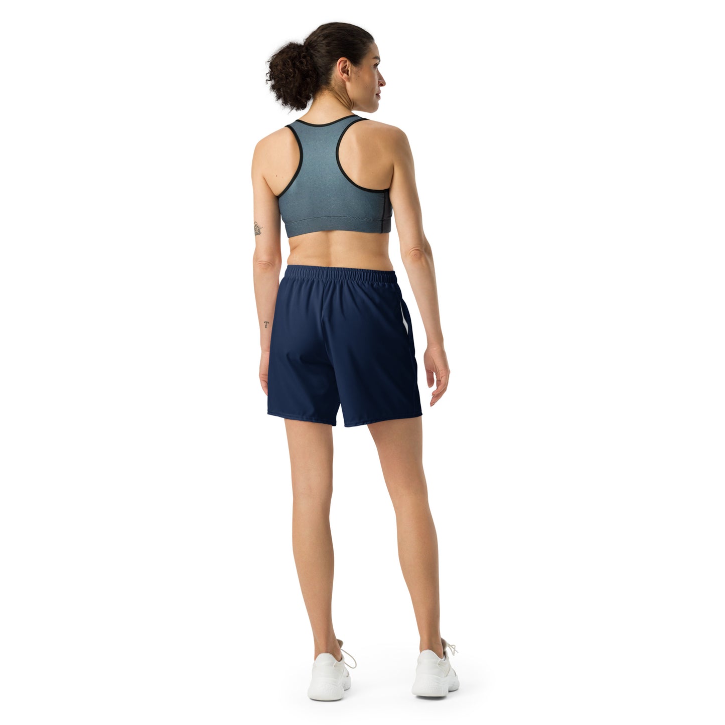 Griff-Fit Navy Athletic Long Shorts