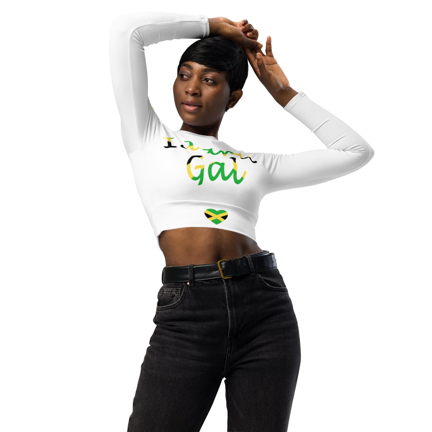 Jam Island Gal long-sleeve crop top