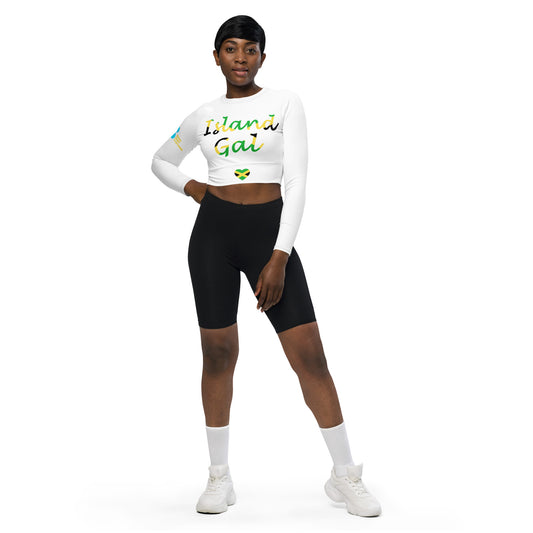 Jam Island Gal long-sleeve crop top