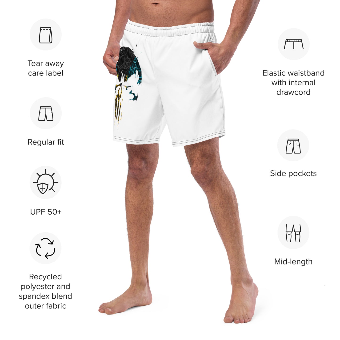 BahChaos Men's swim trunks