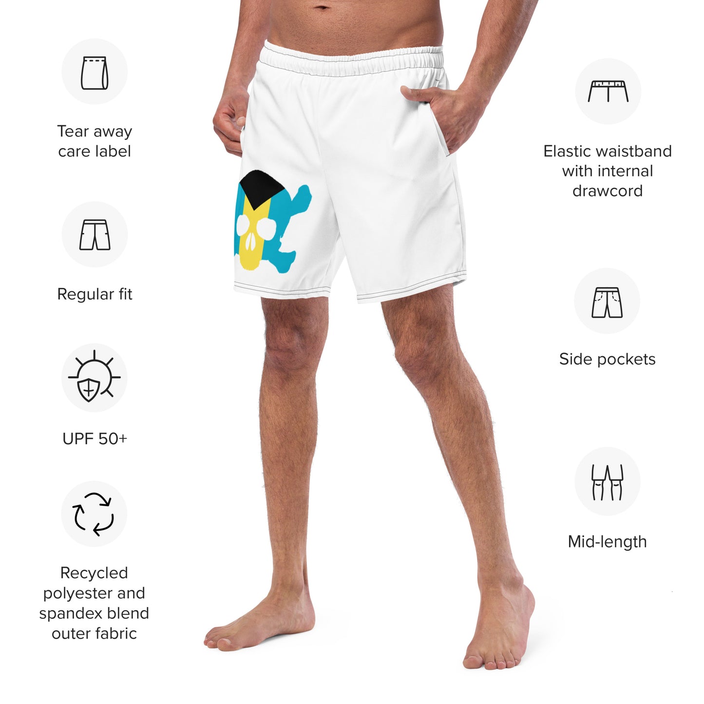 CRXBones Men's swim trunks