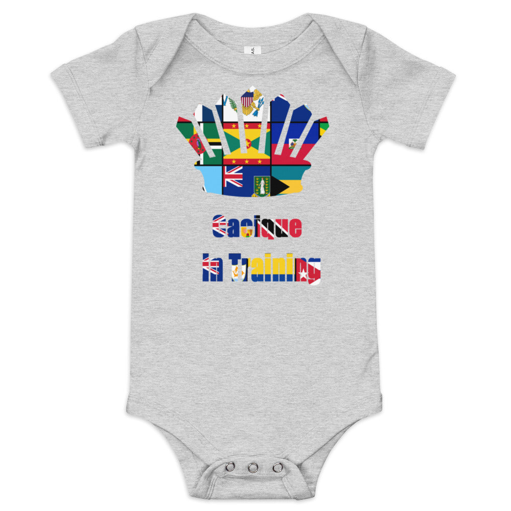 Multi Flag Cacicue In Training Baby short sleeve one piece