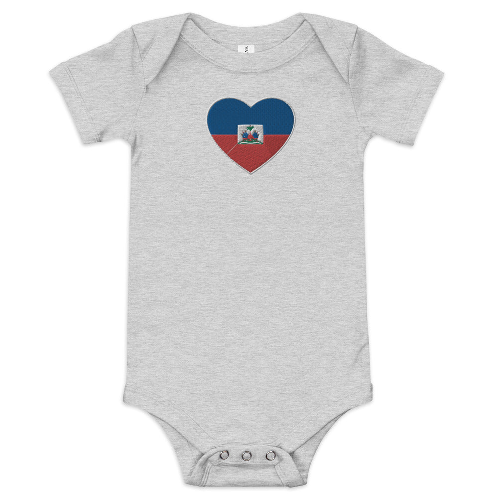 Haiheart Embroidered short sleeve one piece