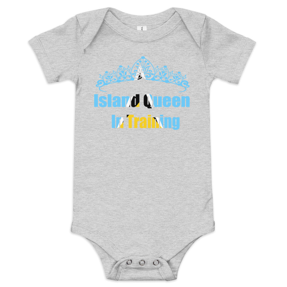 ST. Lucia Island Queen In Training short sleeve one piece