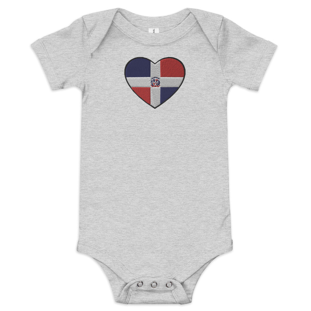 DRHeart Embroidered short sleeve one piece