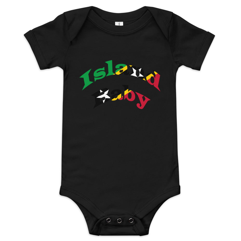 St. Kitts Island Baby short sleeve one piece