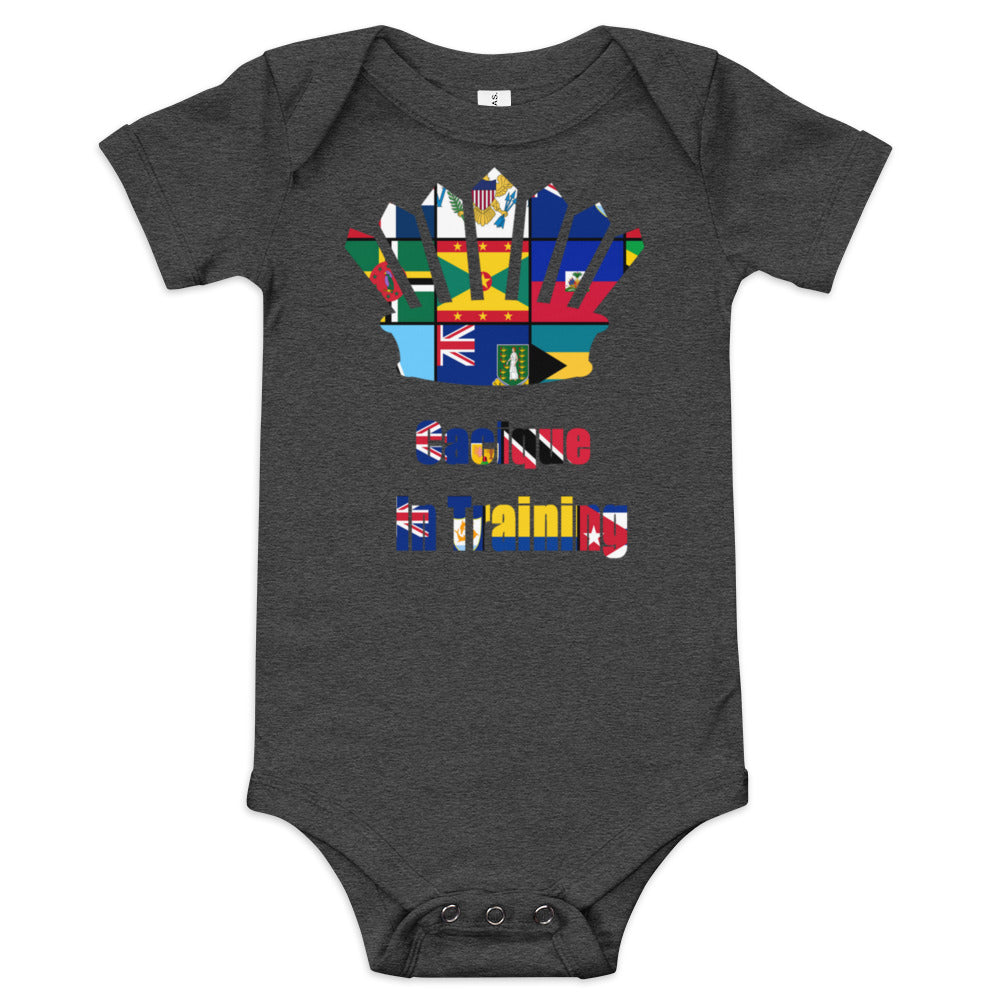 Multi Flag Cacicue In Training Baby short sleeve one piece
