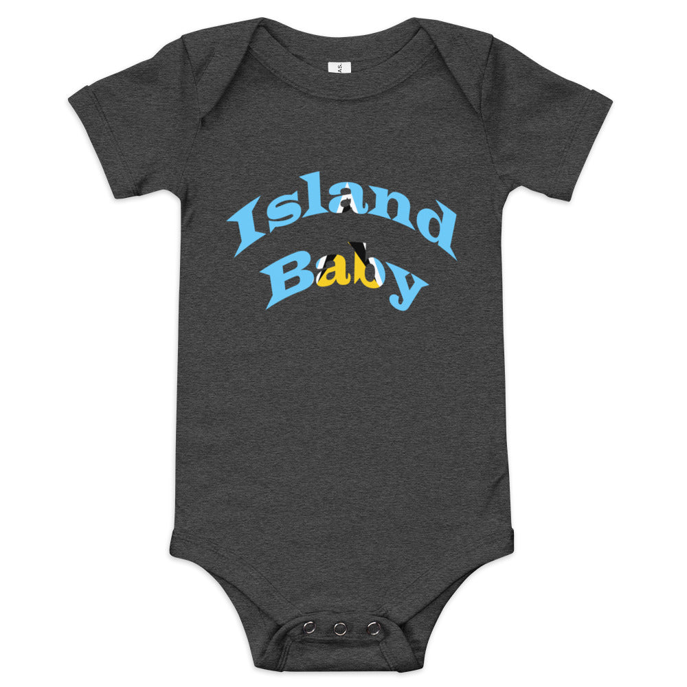 St. Lucia Island Baby short sleeve one piece