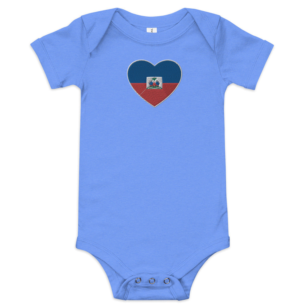 Haiheart Embroidered short sleeve one piece