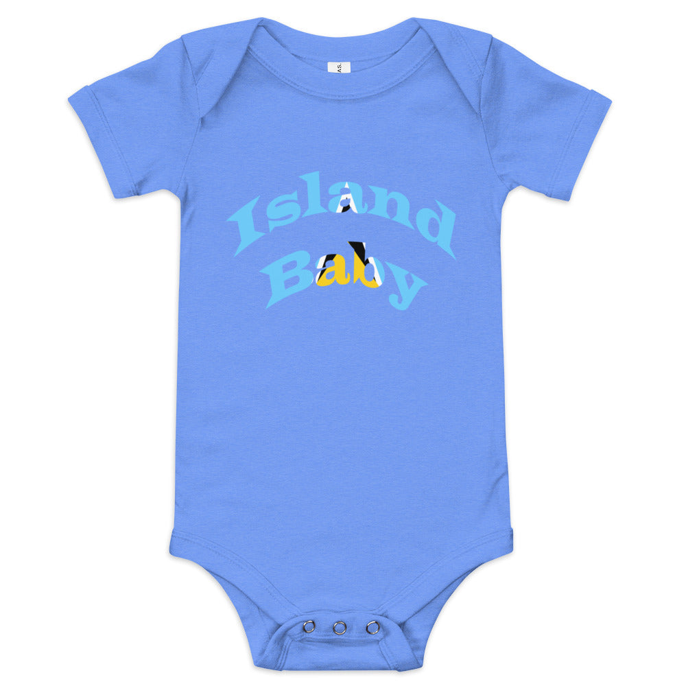 St. Lucia Island Baby short sleeve one piece