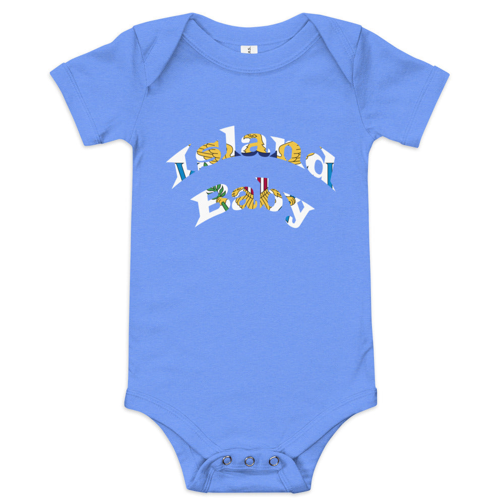 USVI Island Baby short sleeve one piece