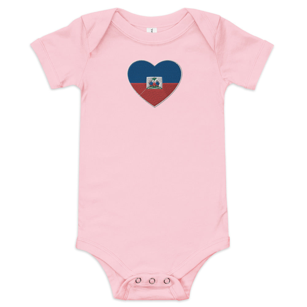 Haiheart Embroidered short sleeve one piece