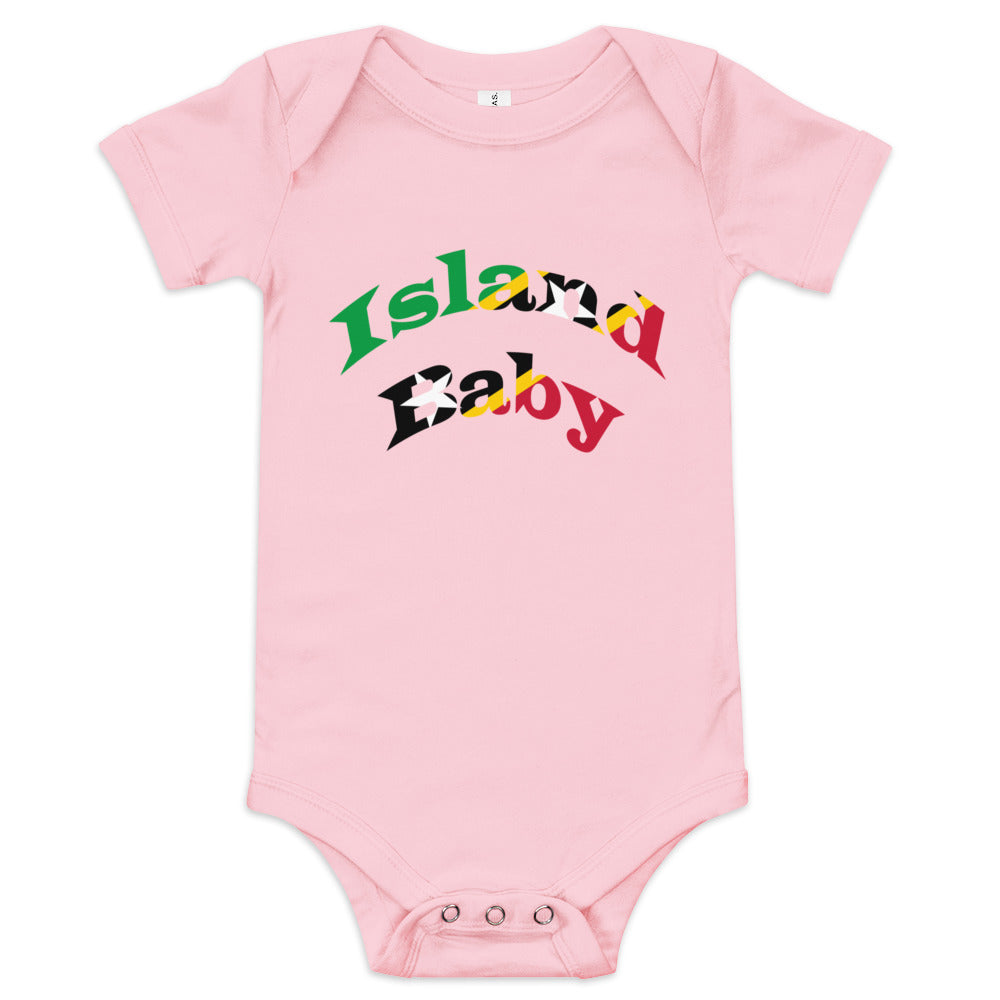 St. Kitts Island Baby short sleeve one piece