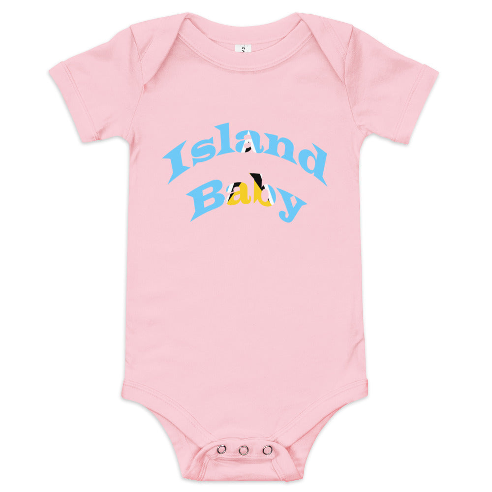 St. Lucia Island Baby short sleeve one piece