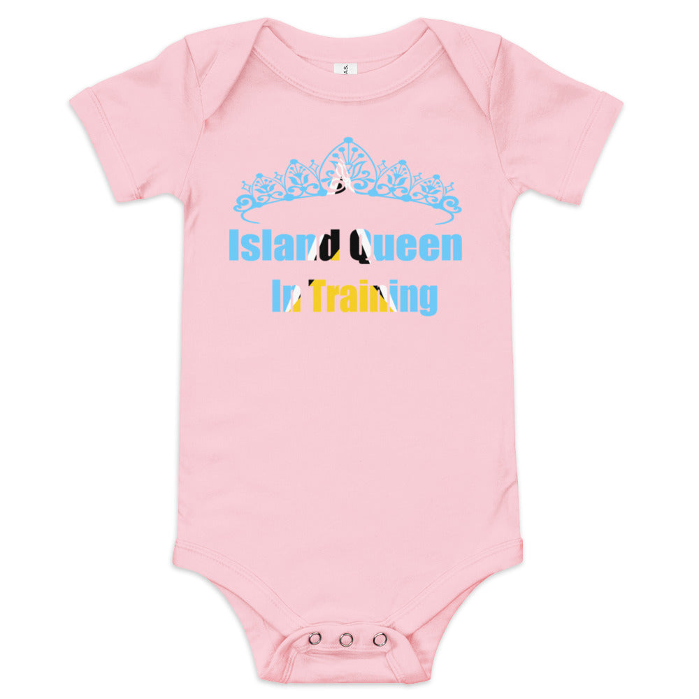 ST. Lucia Island Queen In Training short sleeve one piece