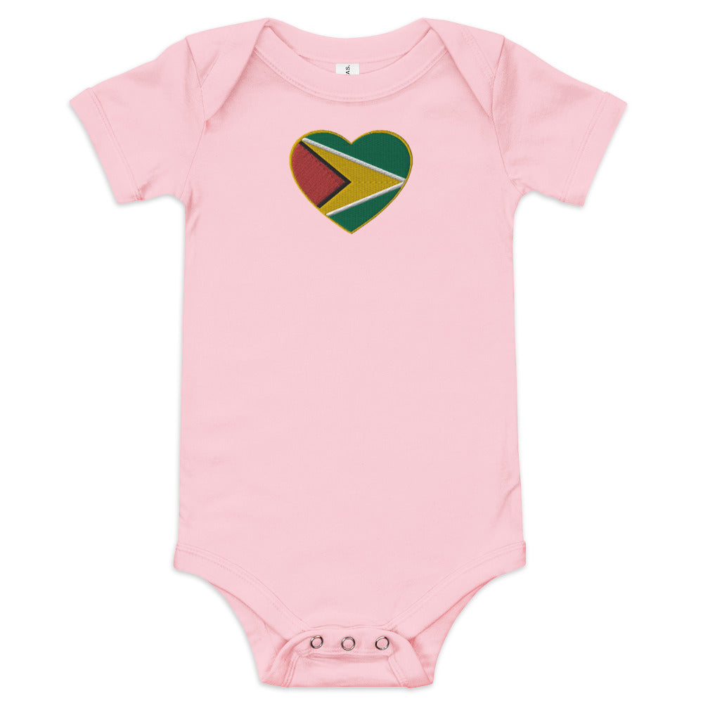 GuyHeart Embroidered short sleeve one piece