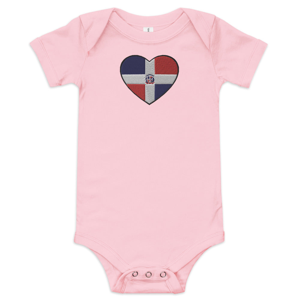 DRHeart Embroidered short sleeve one piece