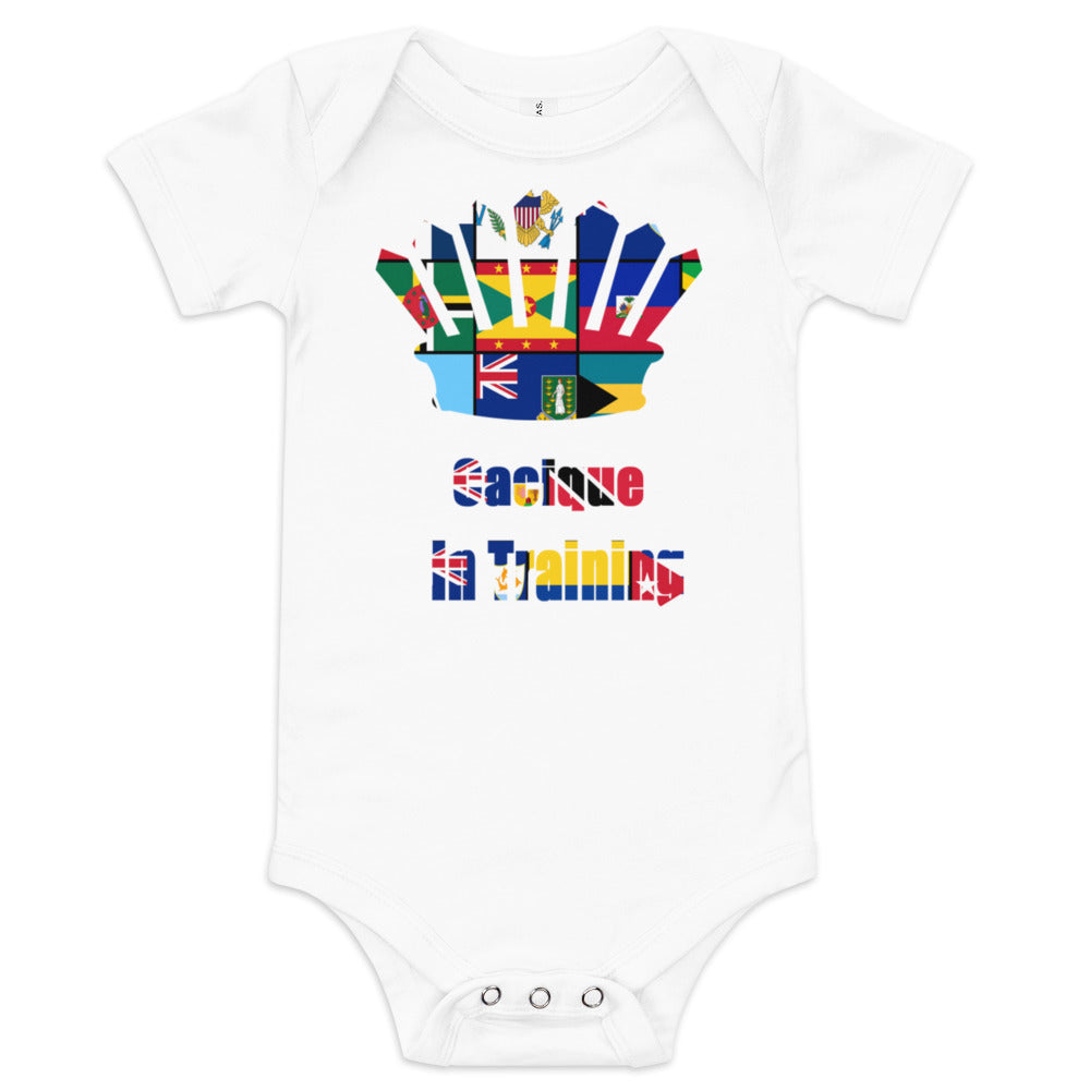 Multi Flag Cacicue In Training Baby short sleeve one piece