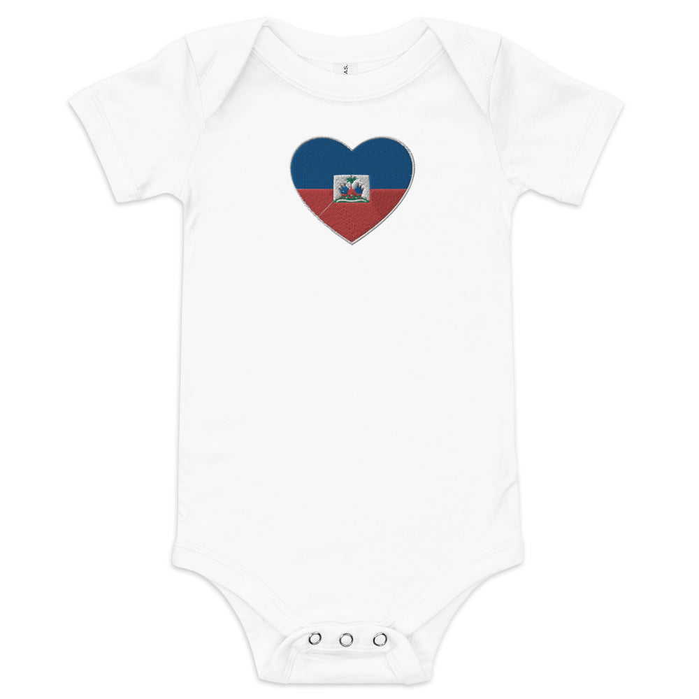 Haiheart Embroidered short sleeve one piece