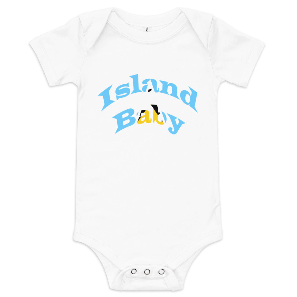 St. Lucia Island Baby short sleeve one piece