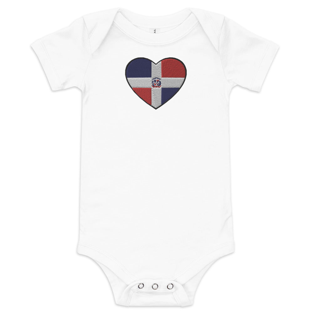 DRHeart Embroidered short sleeve one piece