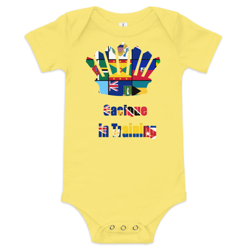Multi Flag Cacicue In Training Baby short sleeve one piece