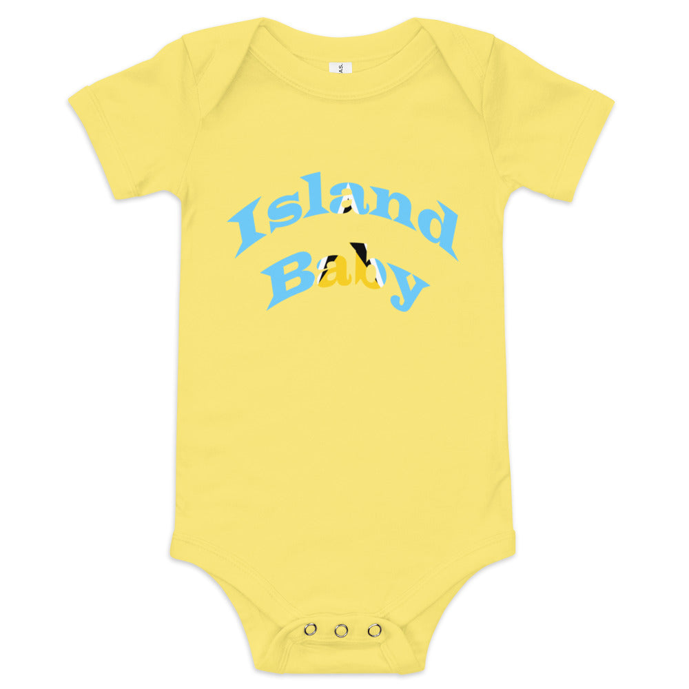 St. Lucia Island Baby short sleeve one piece
