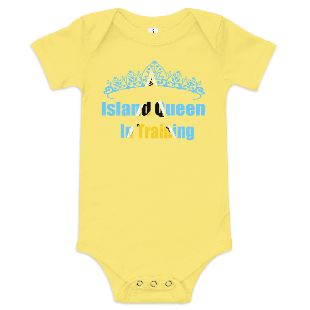 ST. Lucia Island Queen In Training short sleeve one piece