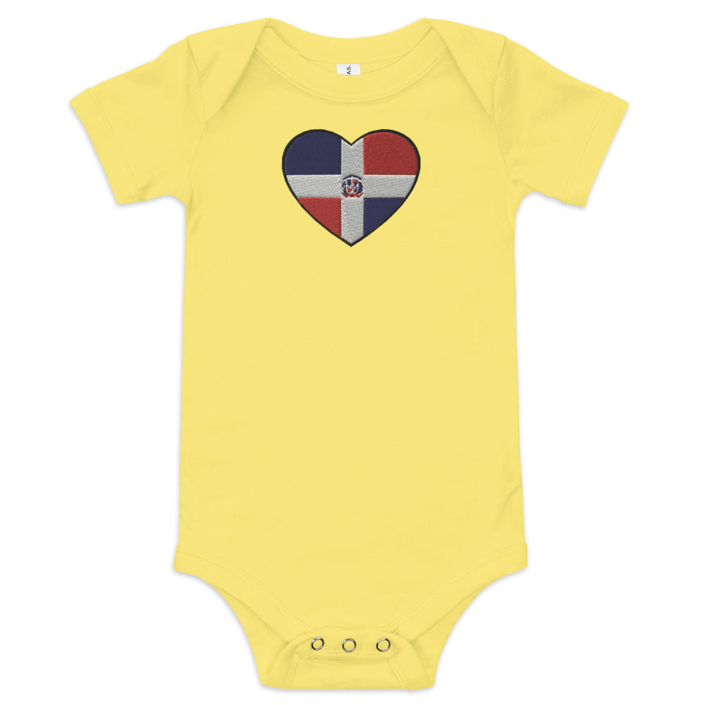 DRHeart Embroidered short sleeve one piece