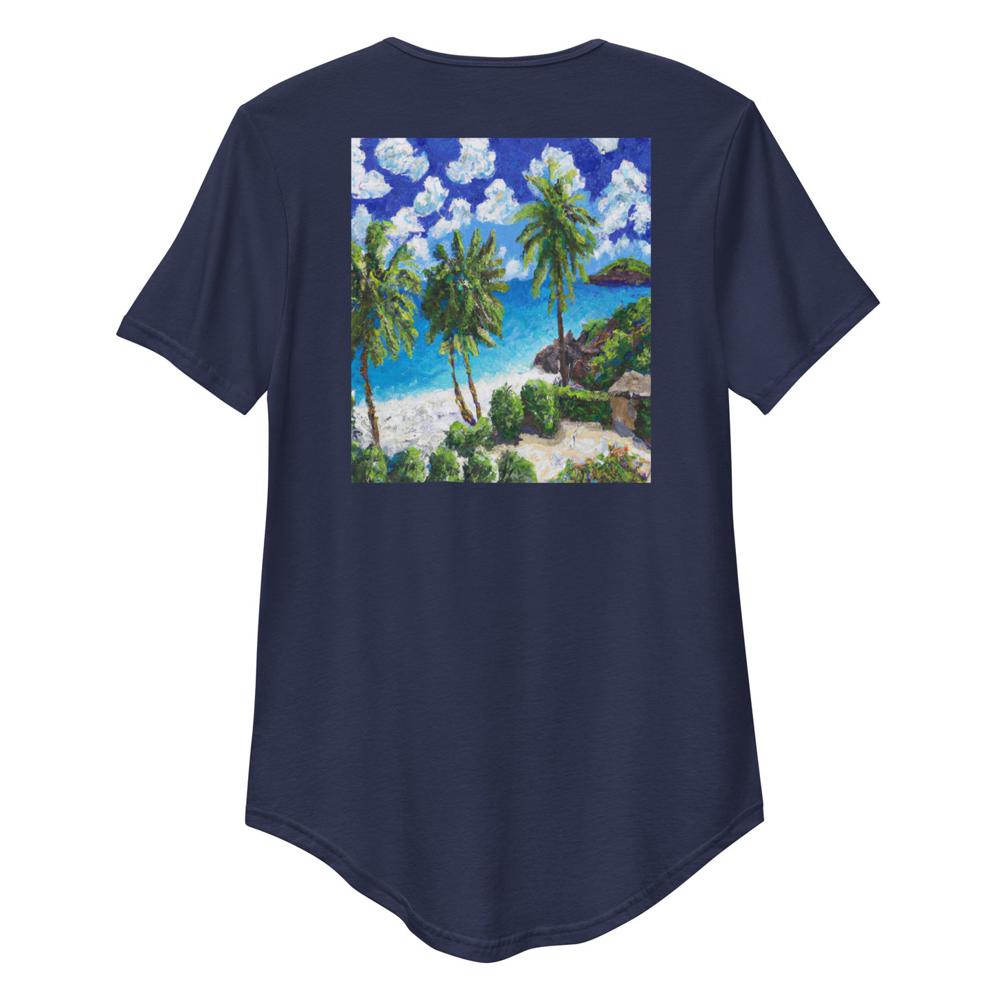 Paradise 2 Curved Hem T-Shirt