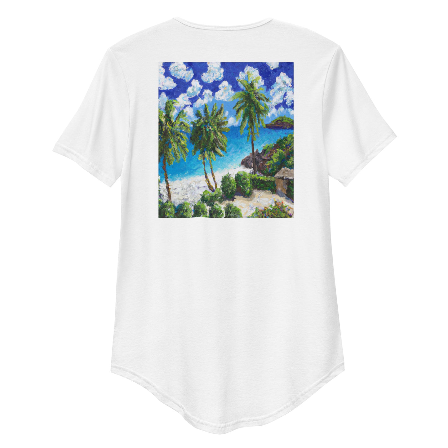 Paradise 2 Curved Hem T-Shirt