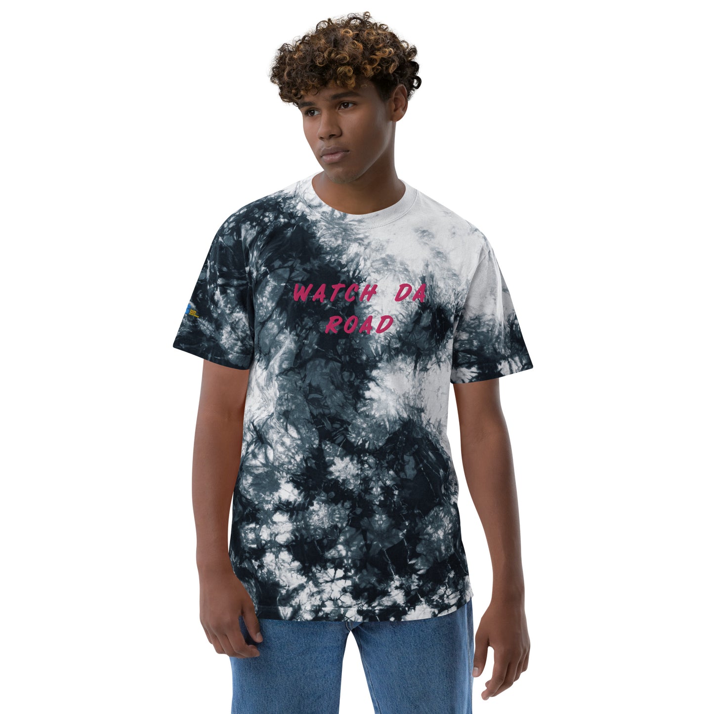 Watch Da Road Oversized tie-dye t-shirt