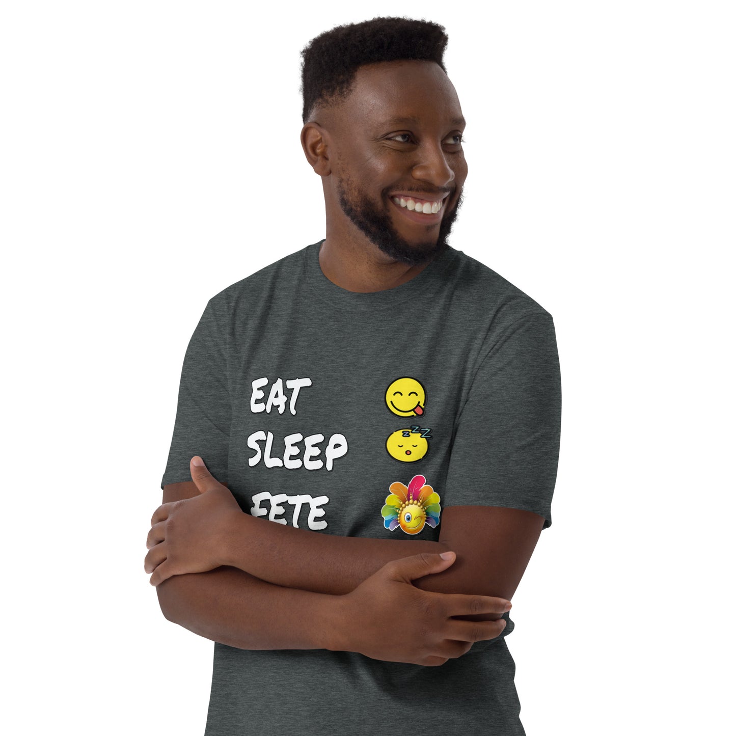 Eat.Sleep.Fete.Repeat. Short-Sleeve Unisex T-Shirt