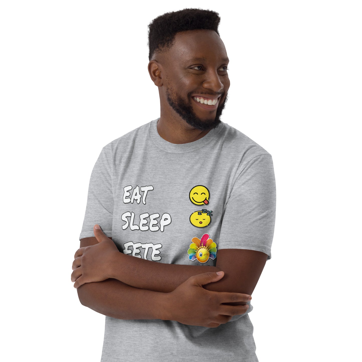 Eat.Sleep.Fete.Repeat. Short-Sleeve Unisex T-Shirt