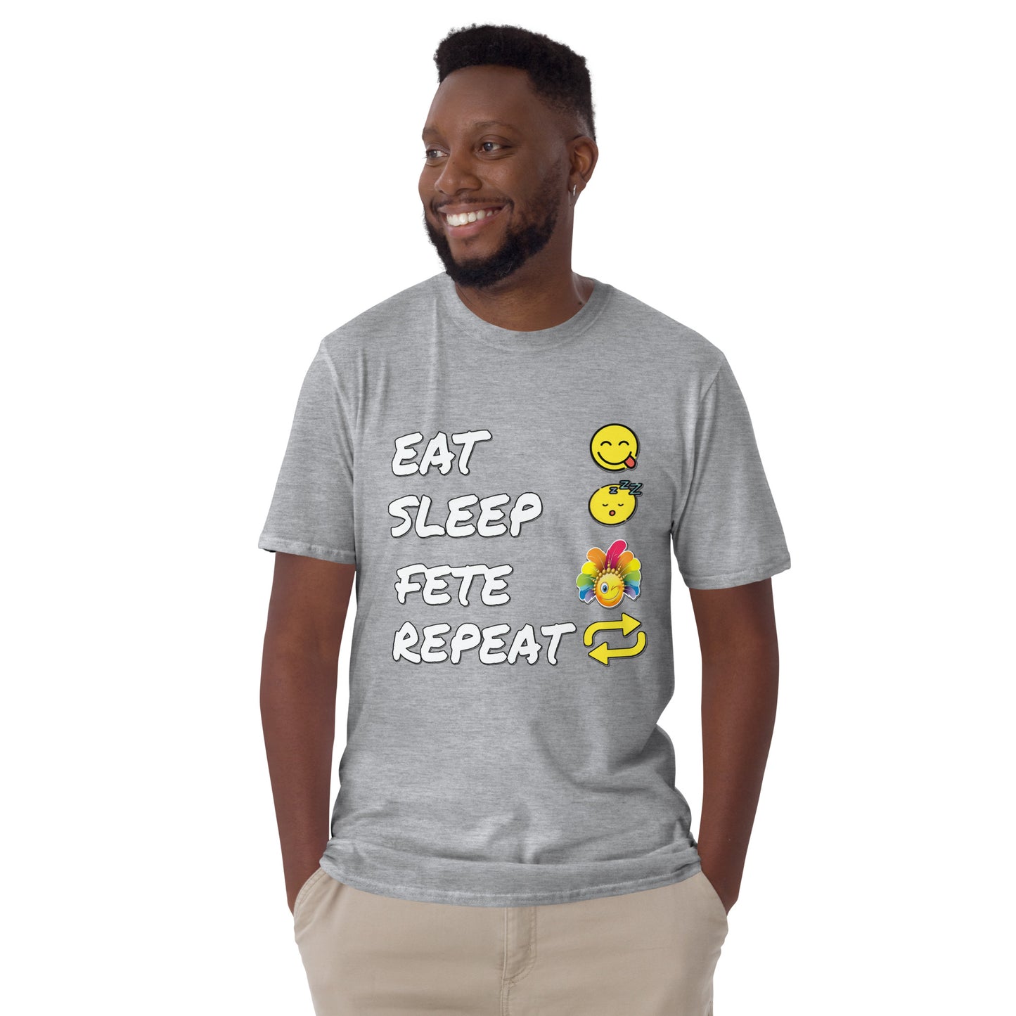 Eat.Sleep.Fete.Repeat. Short-Sleeve Unisex T-Shirt