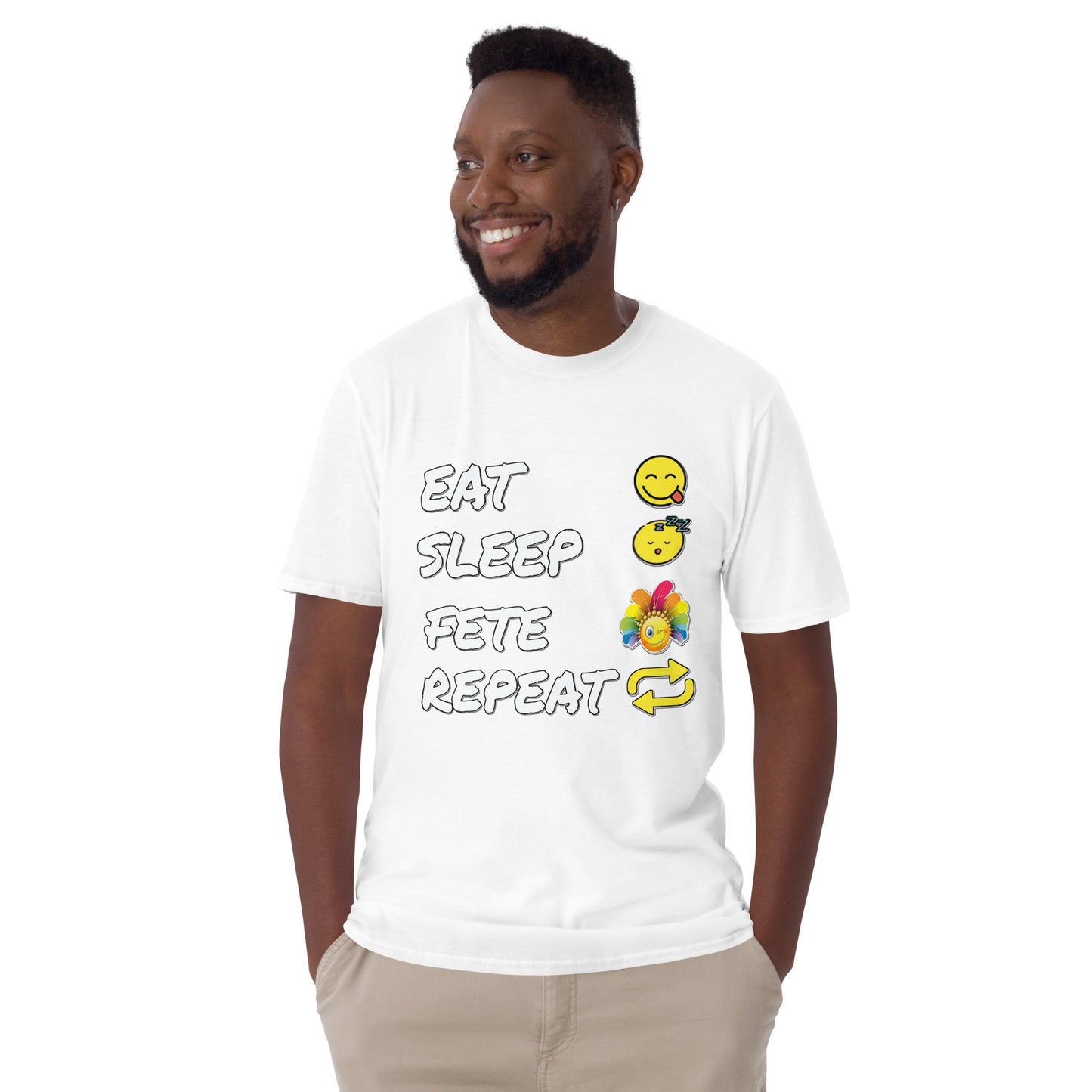 Eat.Sleep.Fete.Repeat. Short-Sleeve Unisex T-Shirt