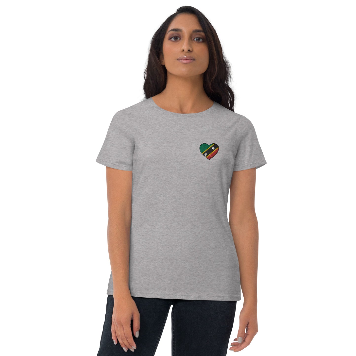 St. Kitts N' Nevis women's short sleeve t-shirt