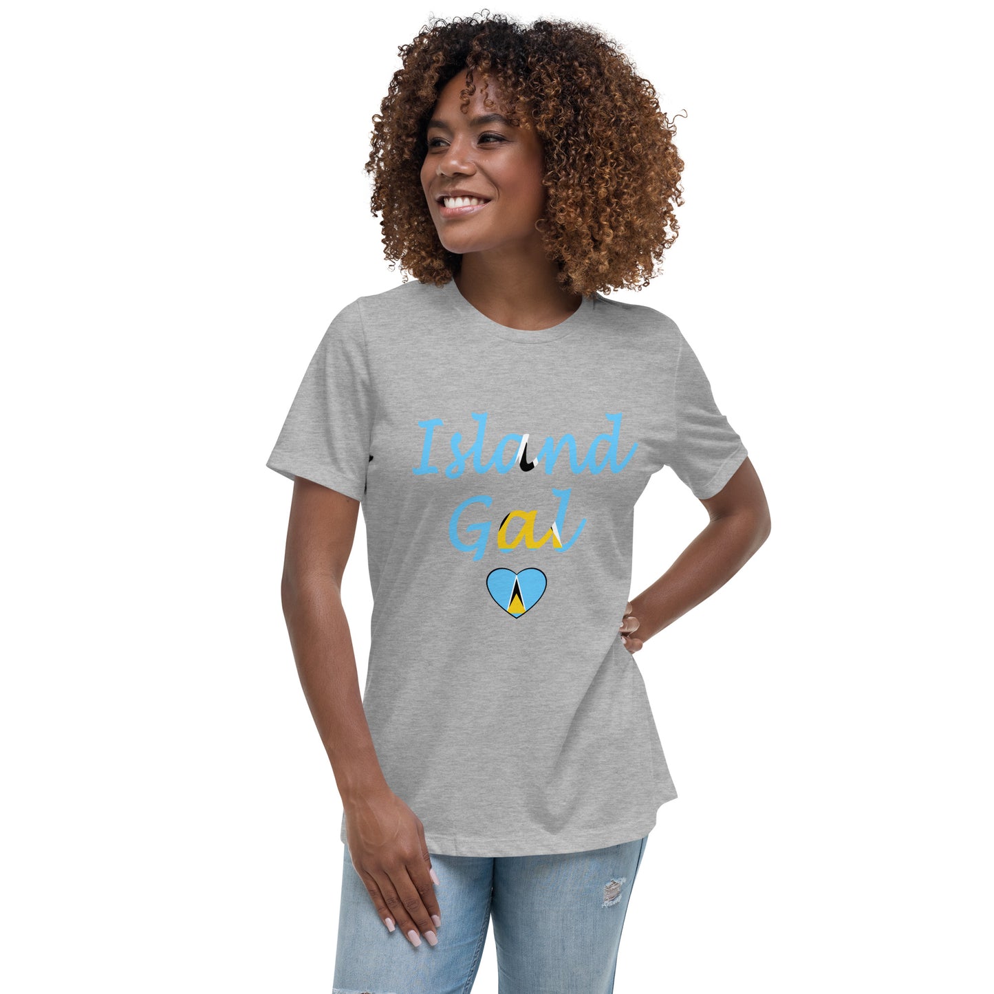St. Lucian Island Gal women's Relaxed T-Shirt