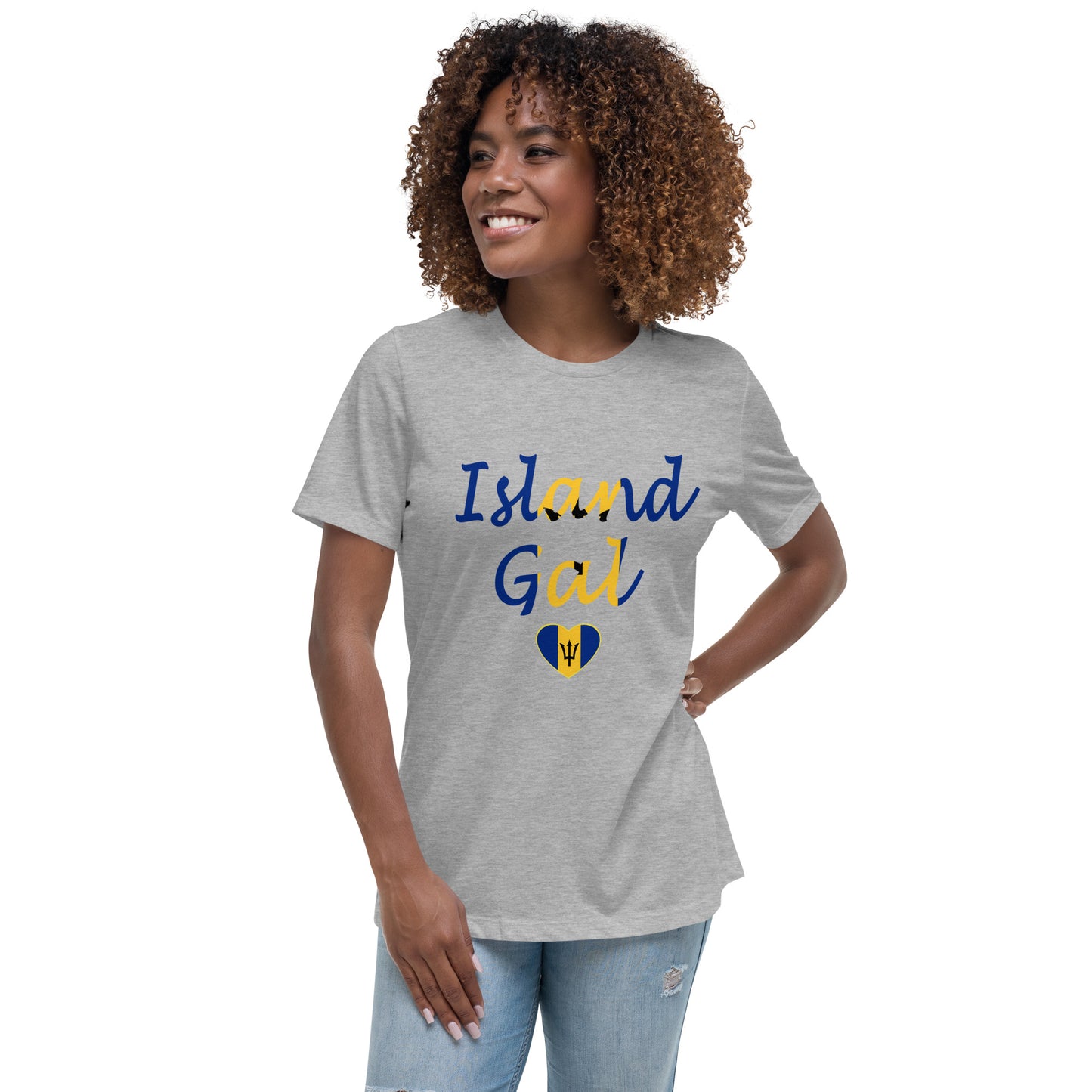 Bajan Island Gal women's Relaxed T-Shirt