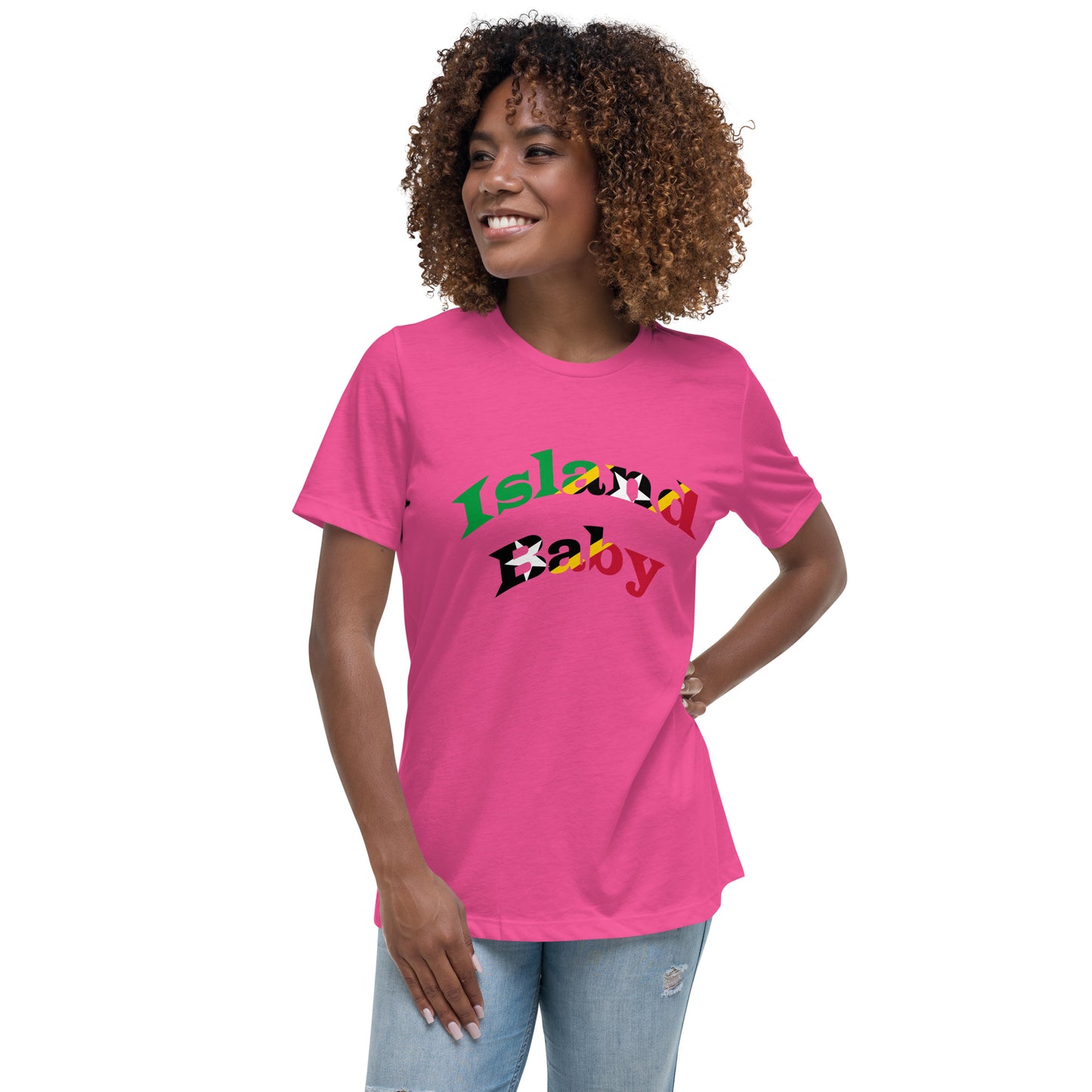St. Kitts N Nevis Island Baby women's Relaxed T-Shirt