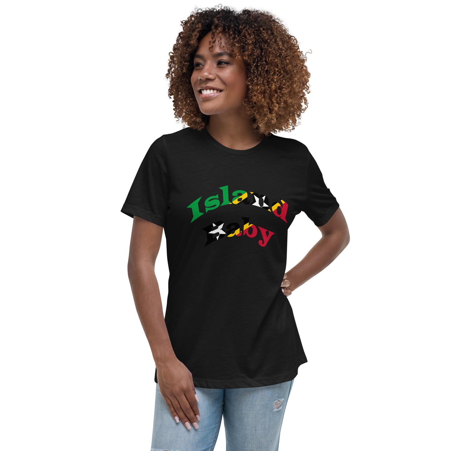 St. Kitts N Nevis Island Baby women's Relaxed T-Shirt