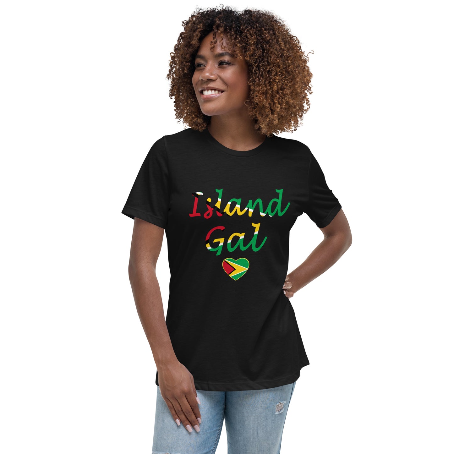 Guyanese Island Gal women's Relaxed T-Shirt