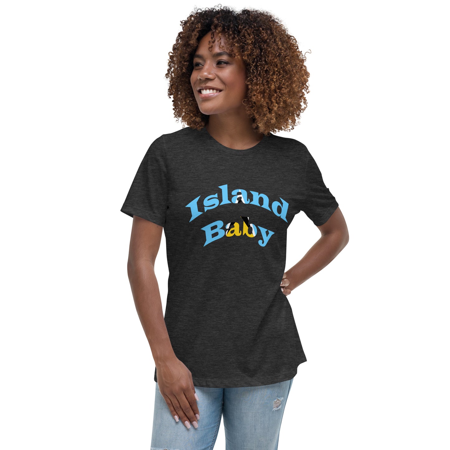 St. Lucian Island Baby women's Relaxed T-Shirt