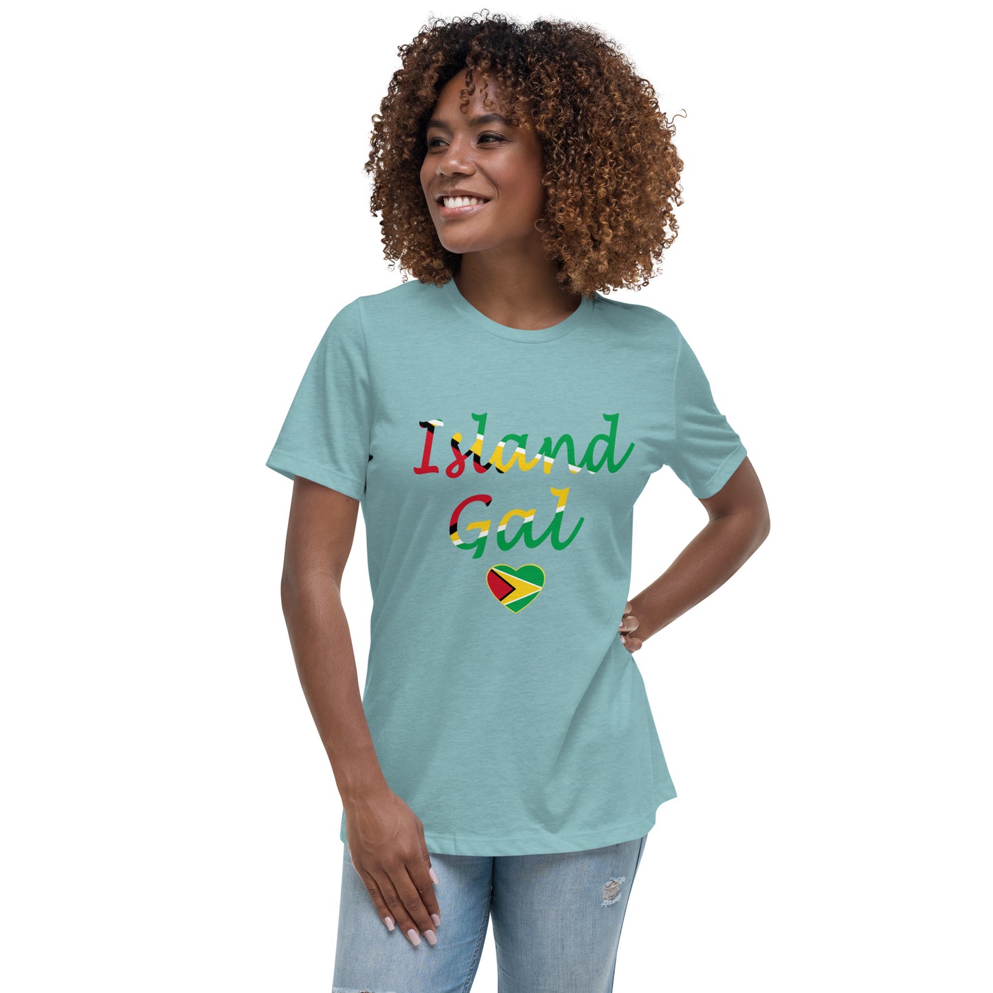 Guyanese Island Gal women's Relaxed T-Shirt