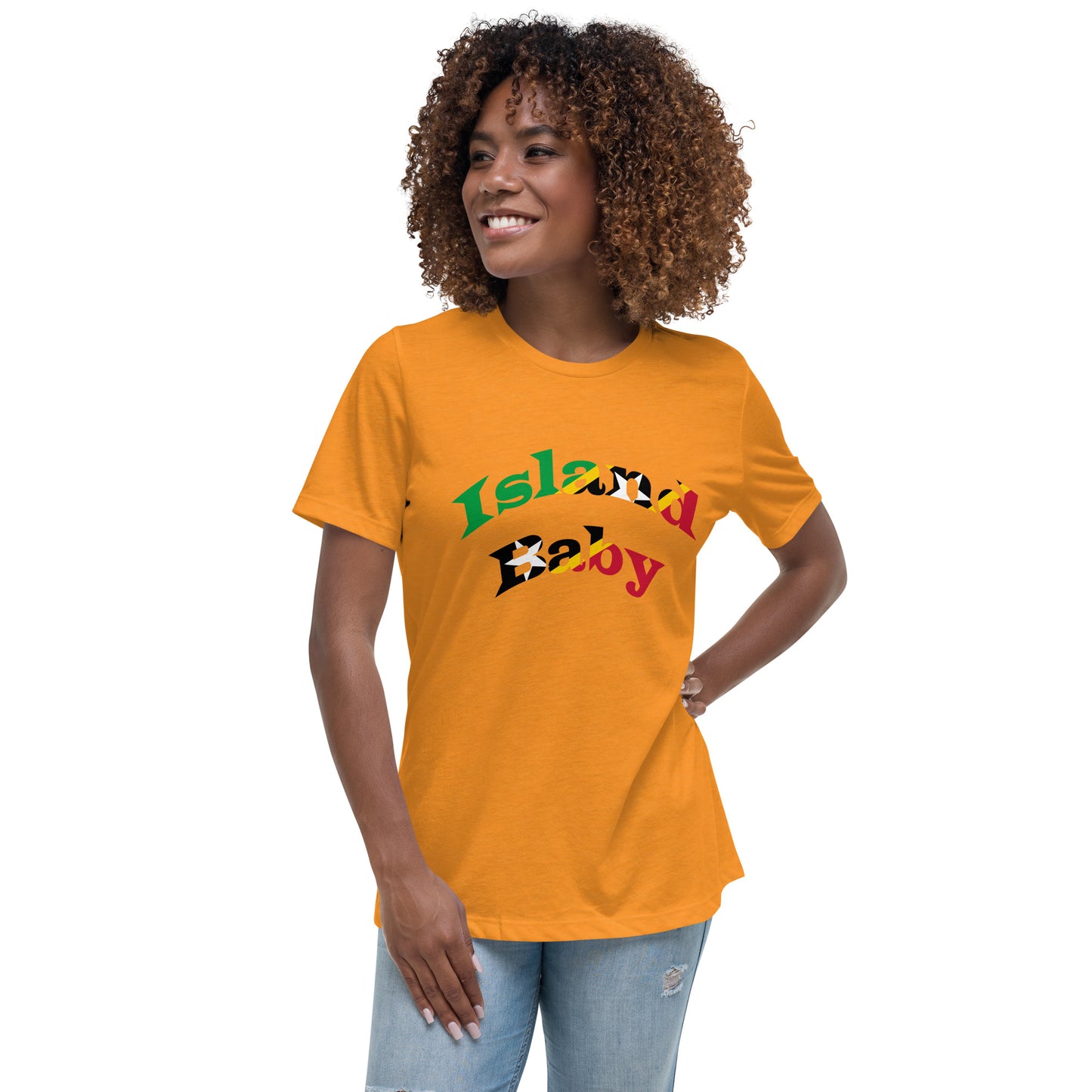St. Kitts N Nevis Island Baby women's Relaxed T-Shirt