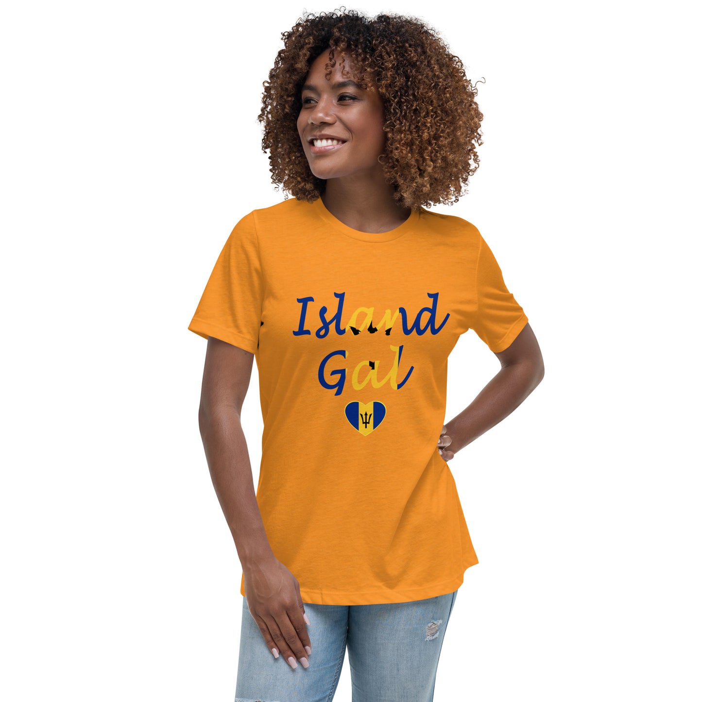 Bajan Island Gal women's Relaxed T-Shirt