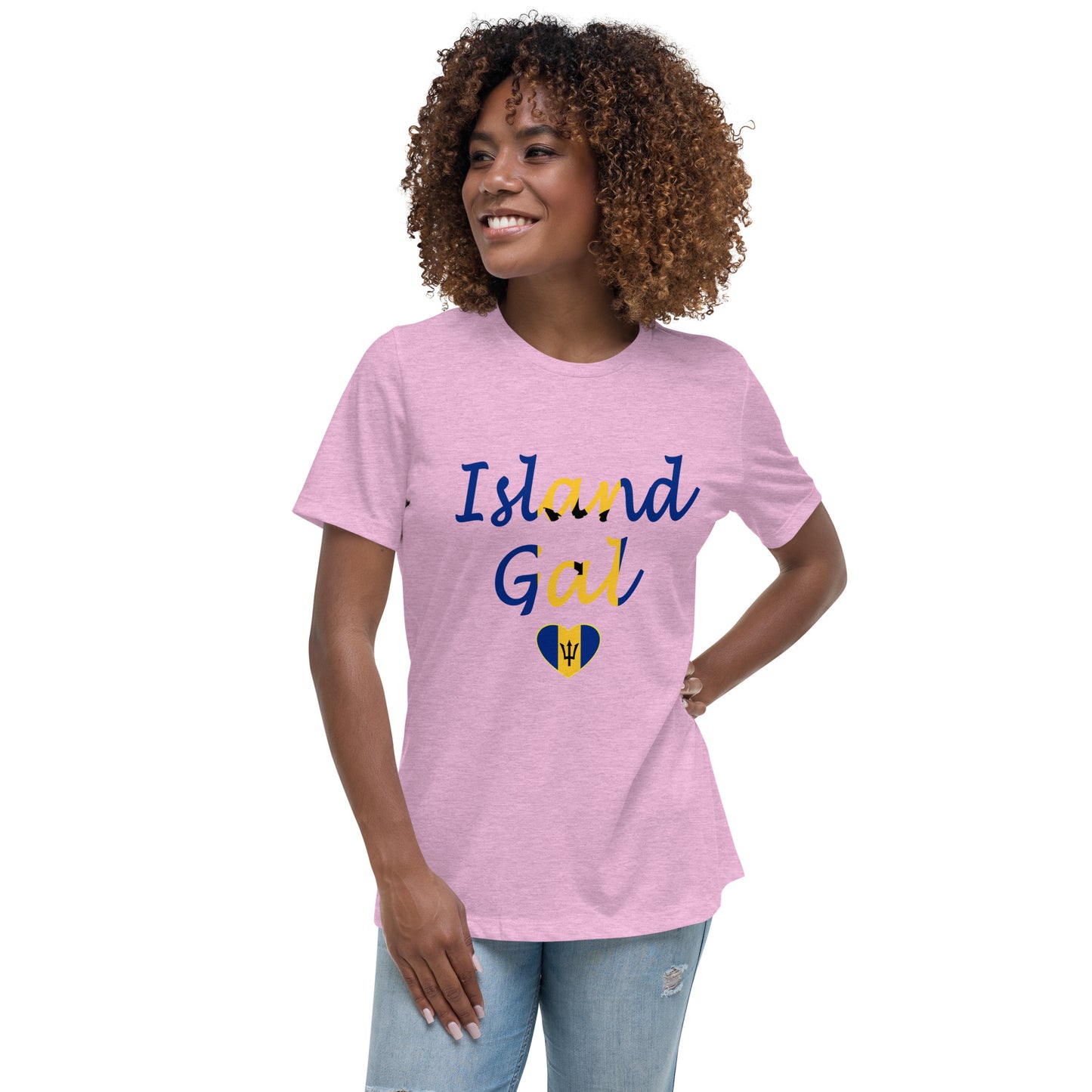 Bajan Island Gal women's Relaxed T-Shirt