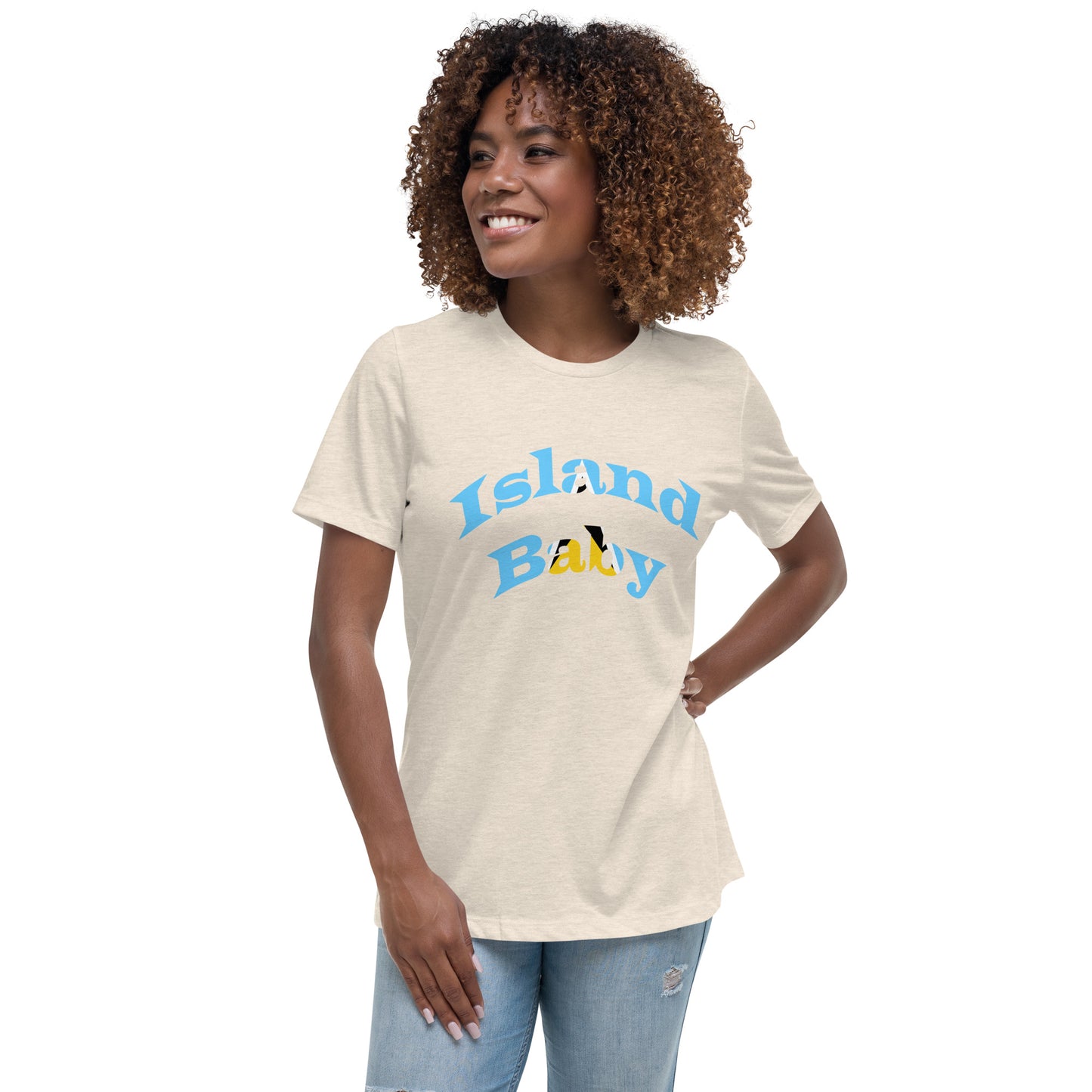 St. Lucian Island Baby women's Relaxed T-Shirt