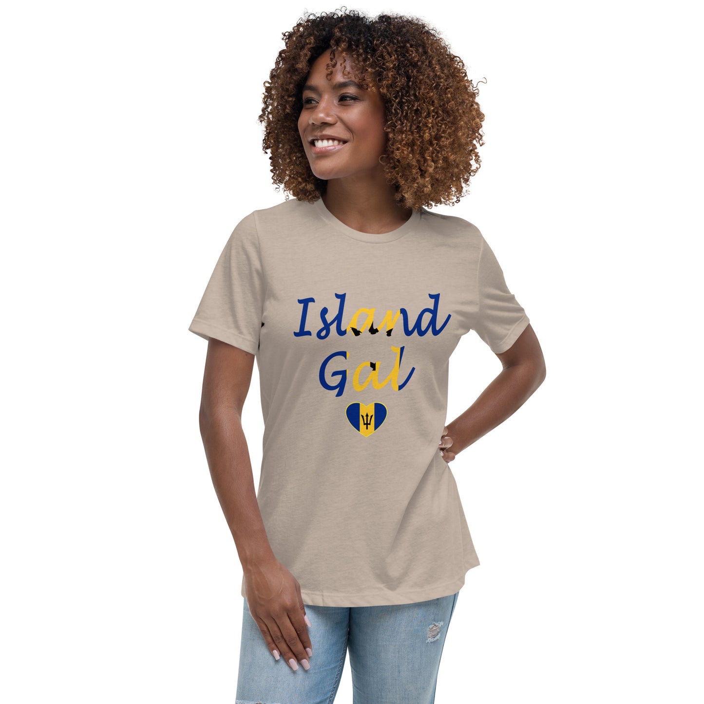 Bajan Island Gal women's Relaxed T-Shirt